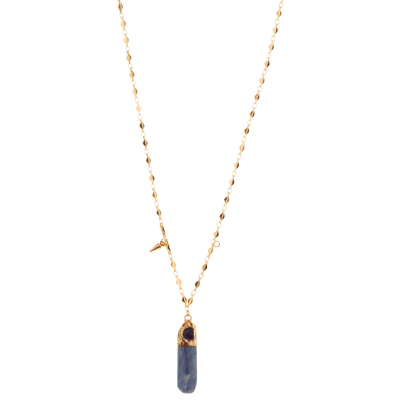 Vergoldeter Edelstein-arbeiten hängende Halskette Zircon-Frauen Kettenhalsketten-Schmuck-Lieferanten um