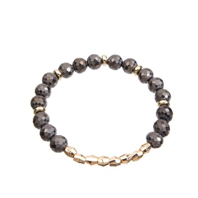 8mm Messingperlen-Armband
