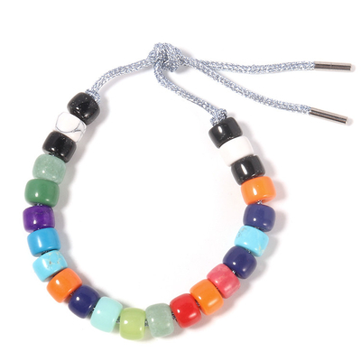Glas-multi Farben Crystal Forte Beads Bracelet Ins für persönliche Art Desigy DIY im justierbaren Verschluss