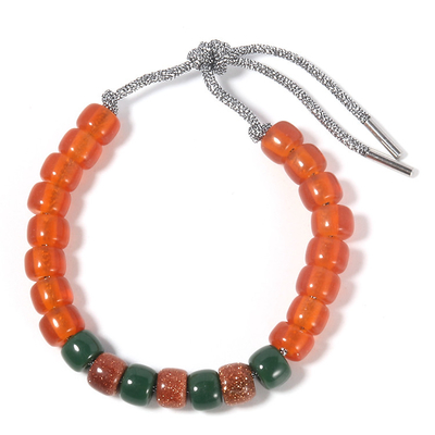 Modeschmuck Chirstmas-Geschenk-rote und grüne Mischungs-Farbglas Stärke bördelt Armband