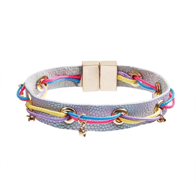 Magnet-Schnallen-Lederarmband Mulit färben elegant für junges Mädchen
