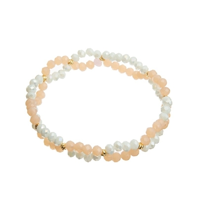 Mehrschichtiger Crystal Beaded Bracelet Elegant Seed für tägliche Abnutzung