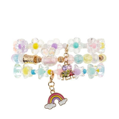 Email-Regenbogen-Charme bördelt Armband-Traumfarbblumen-Form für Jugendlichen