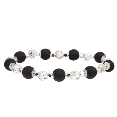 Blume formen die Raum-Perlen-Armbänder, die mit Glanz-Silber-Ball besonders angefertigt werden