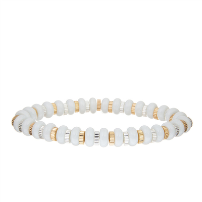 Der handgemachte Amazonite-Strand-Edelstein pflastern Perlen, die Armbänder Mehrfarbenjustierbares ausdehnen