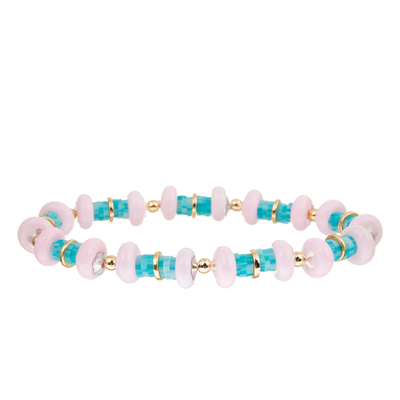 Bunte böhmische Art Vinylpolymer-Clay Handmade Bracelet Disc Beadss für Frauen