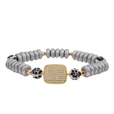 Steingold kundenspezifisches handgemachtes Messingmetallarmband-Armband Boho überzogen für Frauen
