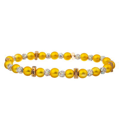 7 Farbhandgemachte Perlen-Armbänder mit Crystal Ball