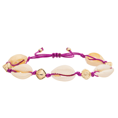 Justierbare umsponnene Seekaurischnecke Shell Bracelet Set Bohemian Seashell für Frauen