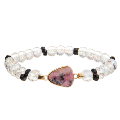 Handgemachter Crystal Faceted Beads Charm Bracelets mit Tropfen-geformtem Türkis