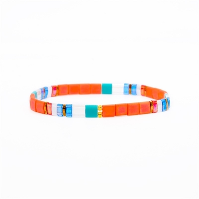 Handgemachte Tila-Fliesen-Armbänder dehnen elastischen EU-Standard für Frauen-Geschenk aus