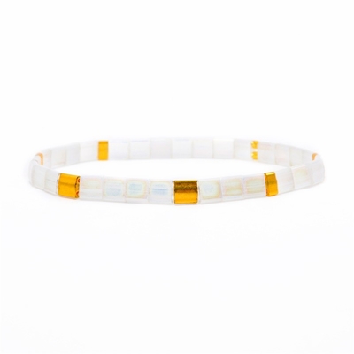Perlen-Farbe-Tila-Runden-Perlen-Armband-Verpflichtungs-Geschenk für Frauen