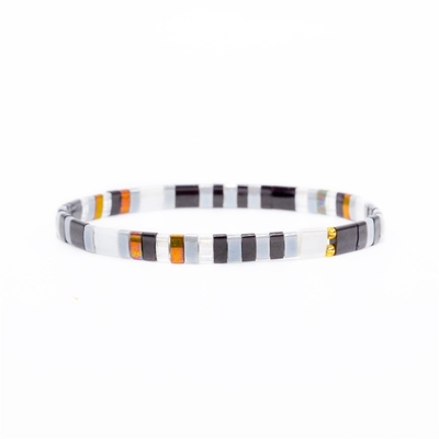 Fall-Mode BOHO Miyuki Tila Stretch Bead Bracelets mit veränderbarer Länge