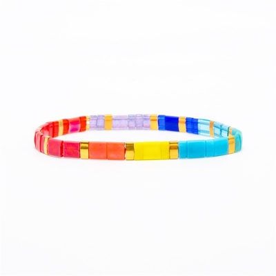 Böhmische mehrfache Farbe Tila Miyuki Bead Friendship Bracelets