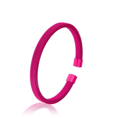 Kc-Pink-Edelstahl-Handschellen-Armband-Partei-Geschenk für Mädchen