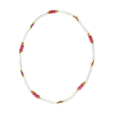 Handgefertigtes Glas-Crystal Multicolor Beaded Necklace For-Feiertags-Geschenk