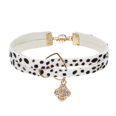 Mikro pflastern CZ-Charme-Lederarmband
