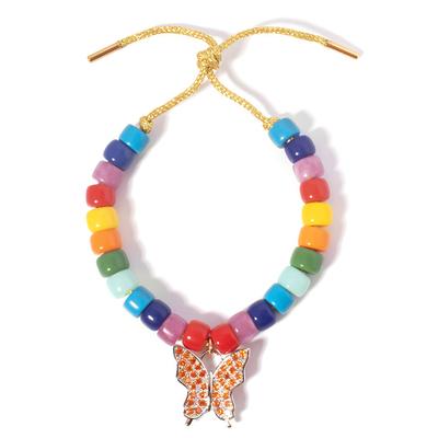 Farbezirconschmetterling der Stärken-Naturstein-Perlen-Armband-22g multi