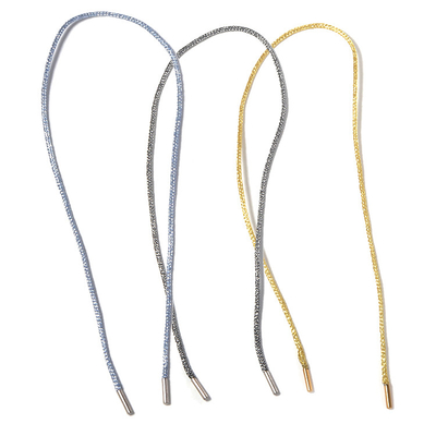 Freie 84cm Halsketten-Nylonschnur-handgemachtes des kc-Schmuck-Nickel-gesponnen