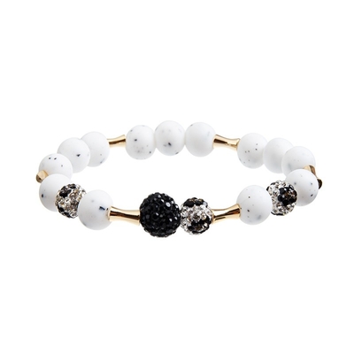 Felsen-Ball-Crystal Stretchy Bracelets Twinkling For-junge Dame Wear Soems Shambhala