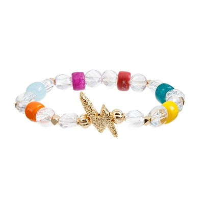 Multi Element dehnbarer Crystal Bracelets, mulit färben Freundschafts-Perlen-Armbänder