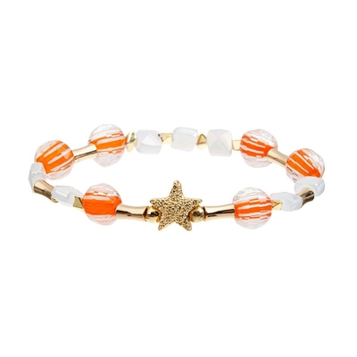 Handgemachtes Geburtstags-Geschenk dehnbarer Crystal Bracelets, Stern-Perlen-Armband für Rock-Mädchen