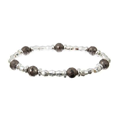 Glassilberne Perlen-Kristallarmbänder Soems, jugendlich Boho-Art-Armband