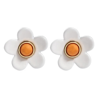 Soem-ODM-Blumen-Email-Ohrringe 5g/Pair bunt für Frauen