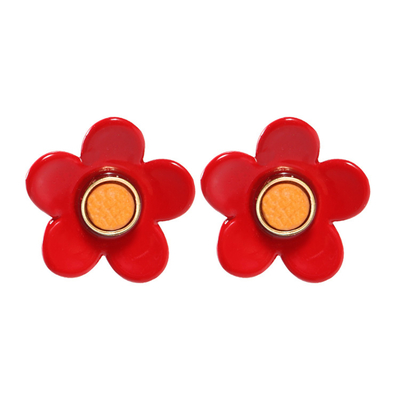 Soem-ODM-Blumen-Email-Ohrringe 5g/Pair bunt für Frauen