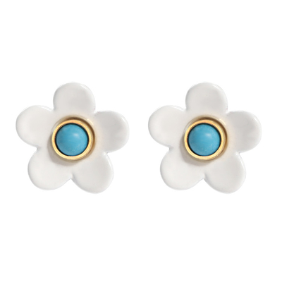 Soem-ODM-Blumen-Email-Ohrringe 5g/Pair bunt für Frauen