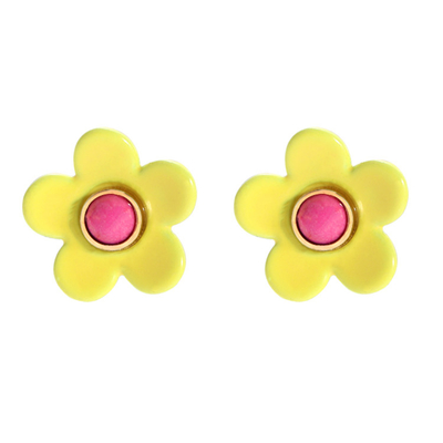 Soem-ODM-Blumen-Email-Ohrringe 5g/Pair bunt für Frauen