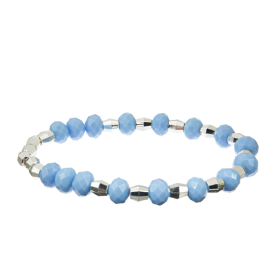 Silberne vereitelte perlenbesetzte Armband-Sätze, 7,25&quot; Sterling Silver Bangles Set