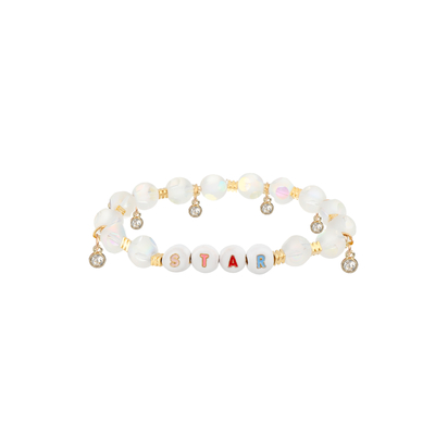 Zircon-Charme-lustige Buchstabe-Perlen-Armbänder Eco freundliches 10g/pc