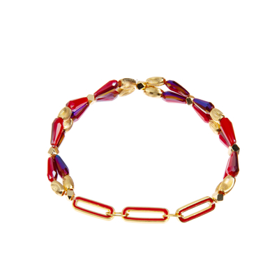 Träne Crystal Handmade Beads Bracelets Weaved für Weihnachtssammlungen
