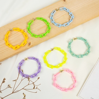 Handgemachte perlenbesetzte Armbänder der Harz-Ketten-15g