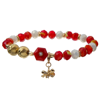 Chritmas-Schein-Stern bezaubert Legierung Paster-dehnbare handgemachte Perlen-Armbänder