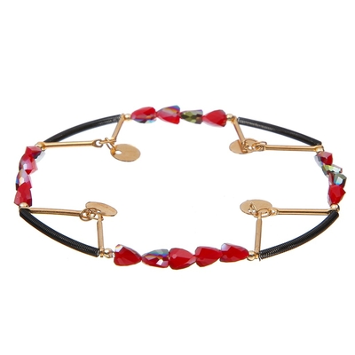Crystal Stretchy Spring Zircon Star-Armkettchen-Regenbogen-Farbe