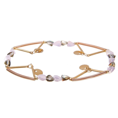 Crystal Stretchy Spring Zircon Star-Armkettchen-Regenbogen-Farbe