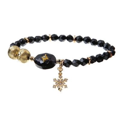 Perlen-Türkis-Pastell dehnbarer Crystal Bracelets mit glasig-glänzender Perlen-Glasschnur