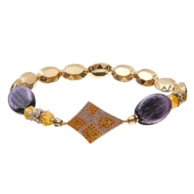Leopard Zircon-Verbindungsstück-Fort bördelt das zusammengebrachte Armband-Weihnachten