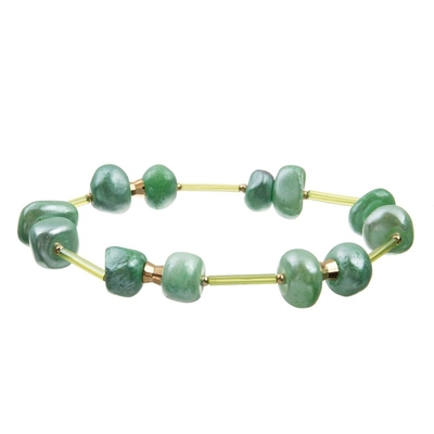 Geometrisches frisches grüne Farb-Crystal Beads Bracelets Vintage Style-Geschenk für sie