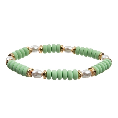 Geometrisches frisches grüne Farb-Crystal Beads Bracelets Vintage Style-Geschenk für sie