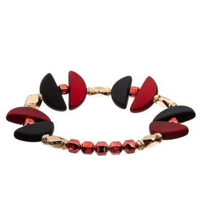 Echte lederne Handhandwerks-mehrschichtiges Armband-kundengerechte schwarze Farbe