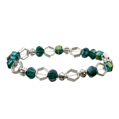 Mond-Form-Perlen mit silbernen Messingperlen übergeben Handwerks-Armbändern kreativen Schmuck