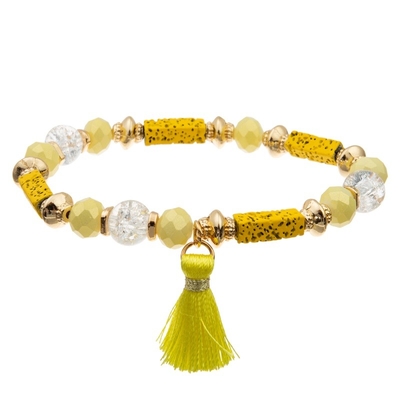 Lederner Verpackungs-Crystal Bead Bracelet With Magnetic-Verschluss für Mädchen
