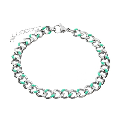 Punkgold der art-Email-Farbedelstahl-Charme-Armband-18K überzog besonders angefertigt