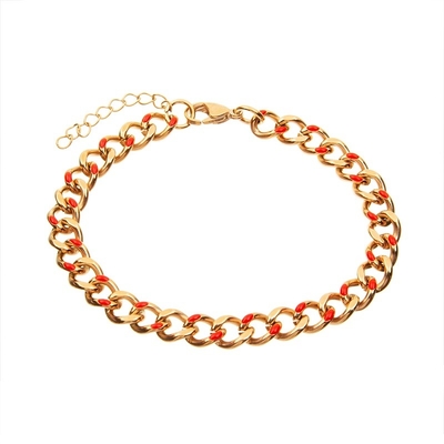 Punkgold der art-Email-Farbedelstahl-Charme-Armband-18K überzog besonders angefertigt