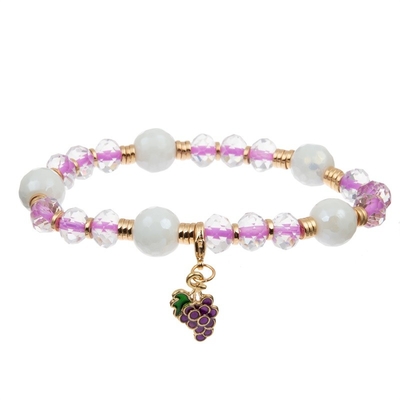 Emaillieren Sie multi Farbebowknot-Charme-handgemachtes Armband mit Facted Crystal Beads