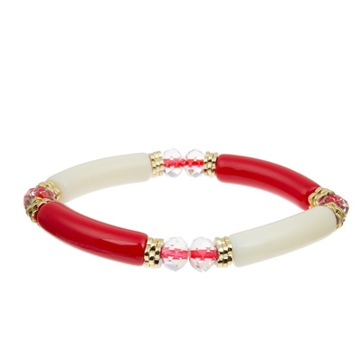 Handgemachter Block bördelt elastisches Armband-Armband-Frühjahrskollektions-Farbgeschenk für Mädchen