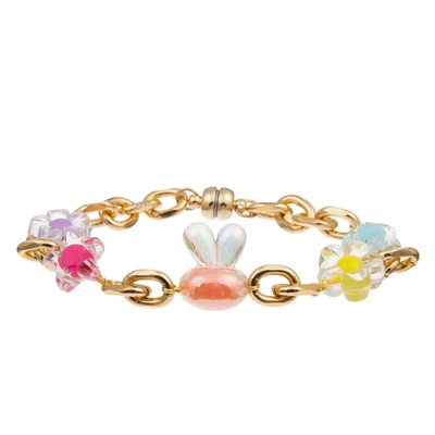 Unisexausdehnungs-perlenbesetzte Armband-Märchen-Traumfarbe mit Regenbogen-Charme